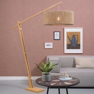 GOOD&MOJO Vloerlamp 'Iguazu' Jute, 207cm, kleur Naturel