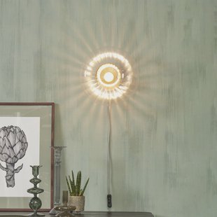 its about RoMi Wandlamp 'Brussels' Glas, 28cm, kleur Goud