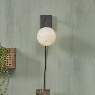 its about RoMi Wandlamp 'Carrara' Marmerprint, kleur Zwart