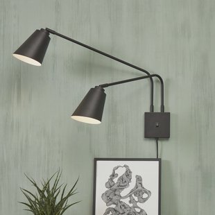 its about RoMi Wandlamp 'Bremen' 2-lamps, kleur Zwart