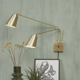 its about RoMi Wandlamp 'Bremen' 2-lamps, kleur Goud