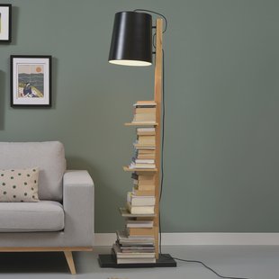 its about RoMi Vloerlamp 'Cambridge' met plankjes, kleur Zwart