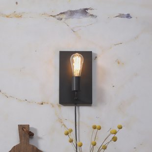 its about RoMi Wandlamp 'Madrid' 25cm, kleur Zwart