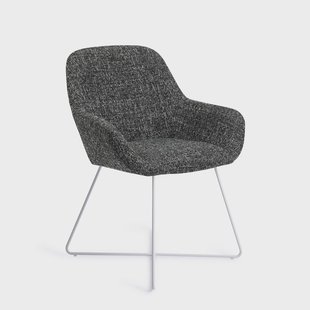 Jesper Home Eetkamerstoel 'Kushi' Cross White, kleur Skyfall