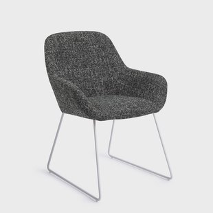 Jesper Home Eetkamerstoel 'Kushi' Slide White, kleur Skyfall