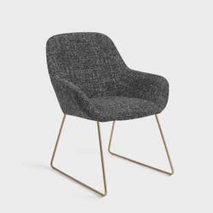 Jesper Home Eetkamerstoel 'Kushi' Slide Gold, kleur Skyfall