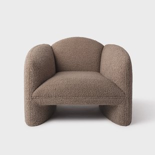 Jesper Home Fauteuil 'Nachii' Teddy, kleur Plush Mud