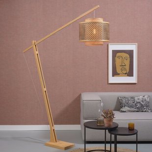 GOOD&MOJO Vloerlamp 'Bhutan' Bamboe, 207cm, kleur Naturel