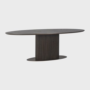 Richmond Ovale Eettafel 'Luxor' Eikenhout, 300 x 120cm, kleur donkerbruin