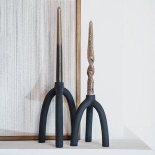 By-Boo Kaarshouder 'Twig' 16cm, kleur Zwart