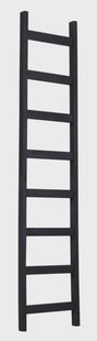 MUST Living Ladder 'Steps' Teakhout, 180cm, kleur Zwart
