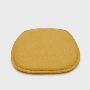 Kave Home Zitkussen 'Romane' t.b.v. Romane eetkamerstoel/barkruk, kleur Mosterdgeel