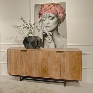 Livingfurn Dressoir 'Valdez' Mangohout, 180cm