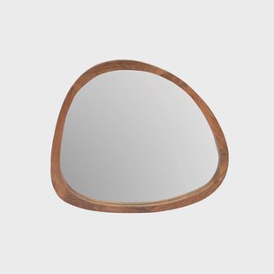Brix Spiegel 'Joy' Mangohout, 70 x 80cm, kleur Bruin