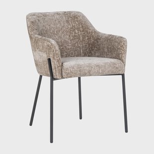 Richmond Eetkamerstoel 'Fay' Chenille, kleur Shitake