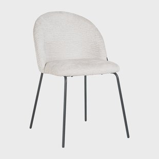 Richmond Eetkamerstoel 'Alyssa' Chenille, kleur Cream