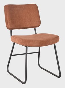 LABEL51 Eetkamerstoel 'Noah' Rib, kleur Roest