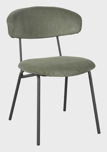 LABEL51 Eetkamerstoel 'Zack' Rib, kleur Forest