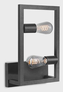 LABEL51 Wandlamp 'Quadrato' 2-lamps, kleur Zwart