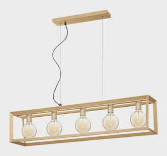 LABEL51 Hanglamp 'Tetto' 5-lamps, kleur Antiek Goud