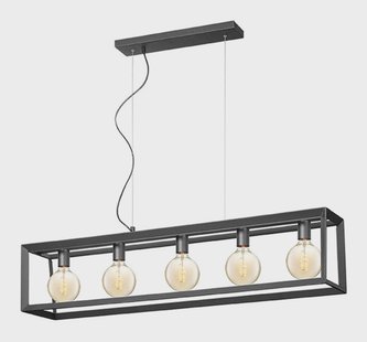 LABEL51 Hanglamp 'Tetto' 5-lamps, kleur Zwart