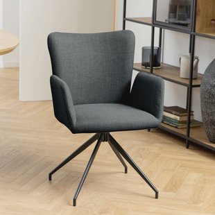 Bendt Draaibare Eetkamerstoel 'Idun' kleur Donkergrijs