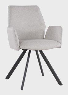 Livingfurn Draaibare Eetkamerstoel 'Diana' kleur Beige