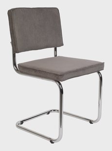 Zuiver Eetkamerstoel 'Ridge' Rib, kleur Grijs