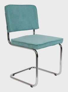 Zuiver Eetkamerstoel 'Ridge' Rib, kleur Blauw