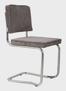 Zuiver Eetkamerstoel 'Ridge' Rib Kink, kleur Antraciet