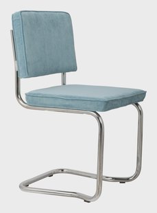 Zuiver Eetkamerstoel 'Ridge' Rib Kink, kleur Blauw