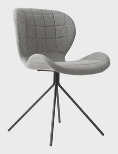 Zuiver Eetkamerstoel 'OMG' kleur Lichtgrijs