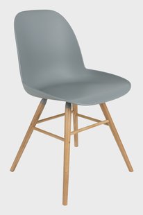 Zuiver Eetkamerstoel 'Albert Kuip' PP. kleur Lichtgrijs