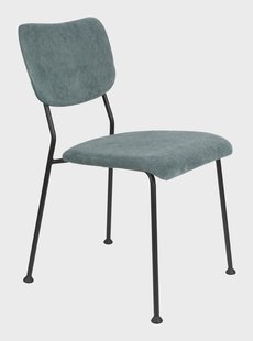 Zuiver Eetkamerstoel 'Benson' Rib, kleur Grijsblauw
