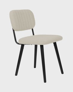 ZILT Eetkamerstoel 'Rasheen' Bouclé, kleur Wit