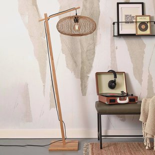 GOOD&MOJO Vloerlamp 'Cango' Bamboe, 150cm, kleur Naturel