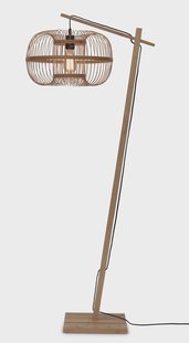 GOOD&MOJO Vloerlamp 'Hokkaido' Bamboe, 150cm, kleur Naturel
