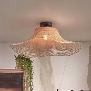 GOOD&MOJO Plafondlamp 'Ibiza' Bamboe, 65cm, kleur Naturel