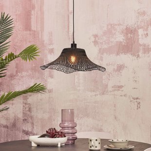 GOOD&MOJO Hanglamp 'Ibiza' Bamboe, 50cm, kleur Zwart