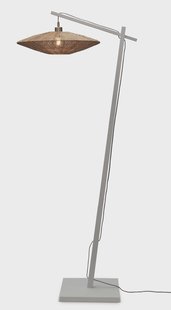 GOOD&MOJO Vloerlamp 'Iguazu' Bamboe en jute, 176cm, kleur Wit/Naturel