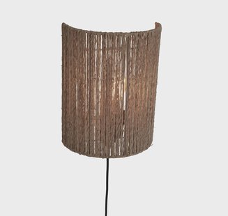 GOOD&MOJO Wandlamp 'Iguazu' Jute, 32cm hoog, kleur Naturel
