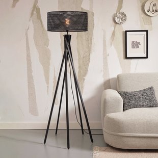 GOOD&MOJO Vloerlamp 'Java' 5-poot, Bamboe, kleur Zwart