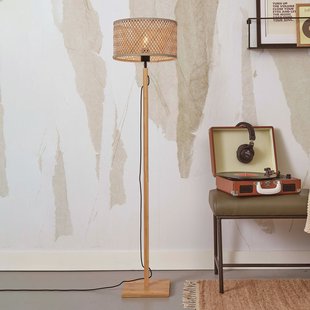 GOOD&MOJO Vloerlamp 'Java' Bamboe, 128cm, kleur Naturel