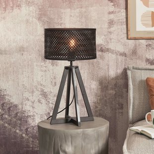 GOOD&MOJO Tafellamp 'Java' 4-poot, Bamboe, kleur Zwart