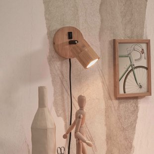 GOOD&MOJO Wandlamp 'Java' Spot, Bamboe, kleur Naturel