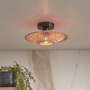 GOOD&MOJO Plafondlamp 'Kalimantan' Bamboe, 30cm, kleur Naturel