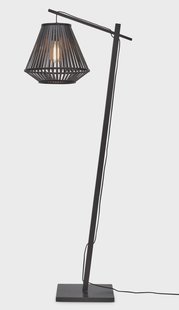 GOOD&MOJO Vloerlamp 'Merapi' Bamboe, 150cm, kleur Zwart