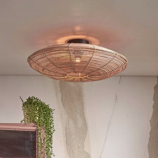 GOOD&MOJO Plafondlamp 'Tanami' Rotan, 55cm, kleur Naturel