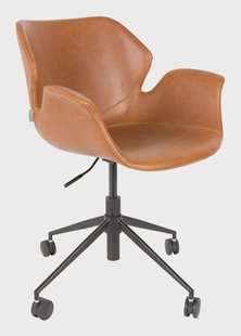 Zuiver Bureaustoel 'Nikki' PU leer