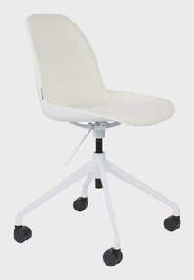 Zuiver Bureaustoel 'Albert Kuip' Bouclé, kleur Wit